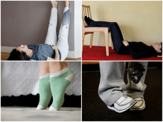 Healthy gymnastics for leg varicose veins